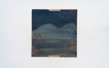 Untitled Nocturnal View of Hills with Lights by Frank Walter contemporary artwork painting works on paper
