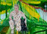 Pierrott Sabi by Jon Cattapan Lyndell Brown and Charles Green contemporary artwork painting
