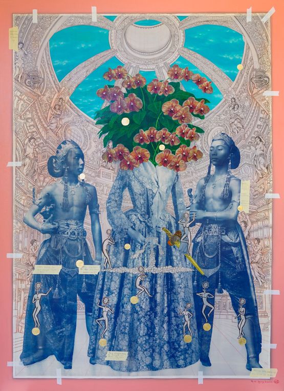 Dialogue Tracing Shadow series by Budi Agung Kuswara contemporary artwork Painting