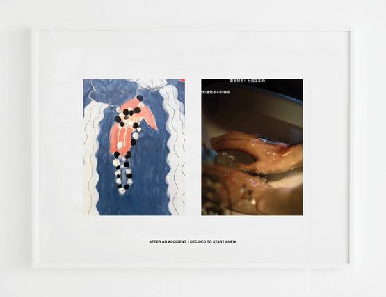 After an accident I decided to start anew. by Tobias Kaspar contemporary artwork Print