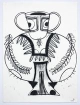 01.08.24 Vase III by Jasmin Blasco contemporary artwork drawing works on paper