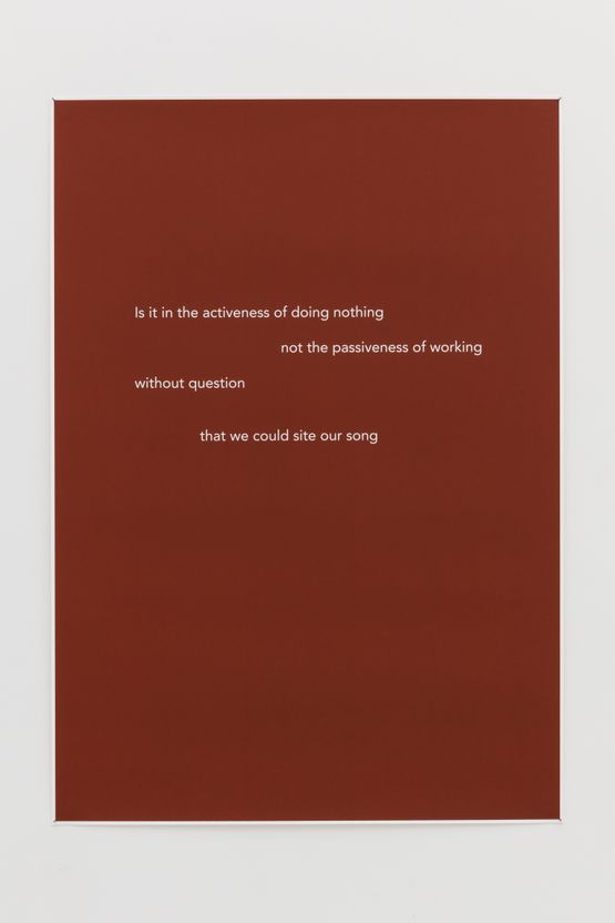 Song from They Call It Idlewild by Helen Cammock contemporary artwork Works on Paper