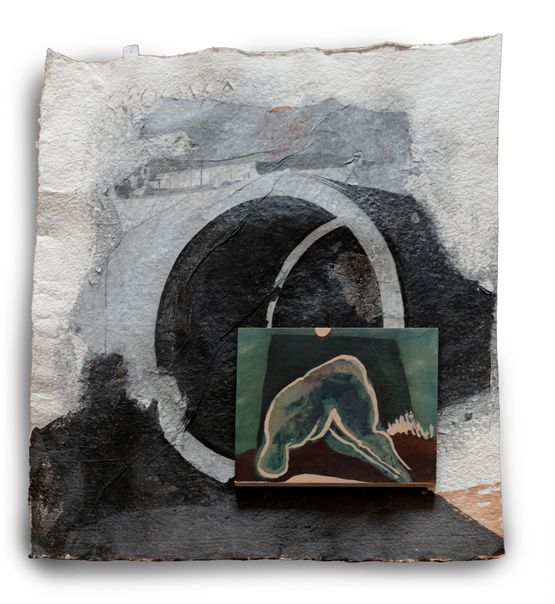 Outlines talking 2 parts by Radhika Khimji contemporary artwork Painting