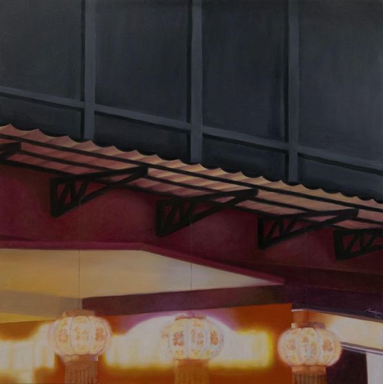 Chinatown by Amalapon Robinson contemporary artwork Painting