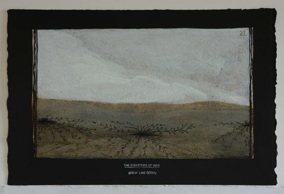 Lepidium kirkii by Michael Shepherd contemporary artwork Works on Paper