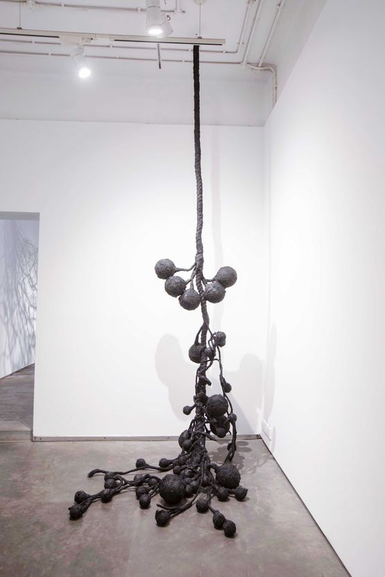 Charred hyphal mat by Pakkiyarajah Pushpakanthan contemporary artwork Painting