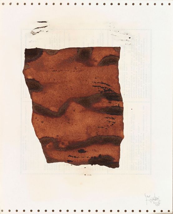 Soy Sauce Drawings 8 by Yang Jiechang contemporary artwork Works on Paper
