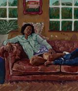 While She Sleeps Ill Count Sheep by Wangari Mathenge contemporary artwork painting