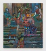 The Feather Train by Joshua Petker contemporary artwork painting