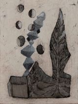 White Night by Atul Dodiya contemporary artwork painting works on paper