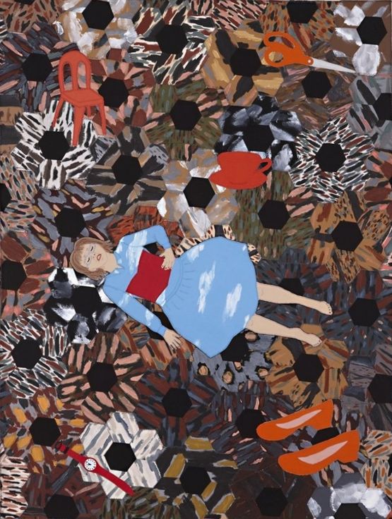 A Long Story by Adrienne Doig contemporary artwork Painting