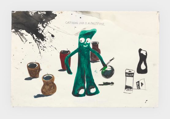 No Title Catching ink is... by Raymond Pettibon contemporary artwork Works on Paper