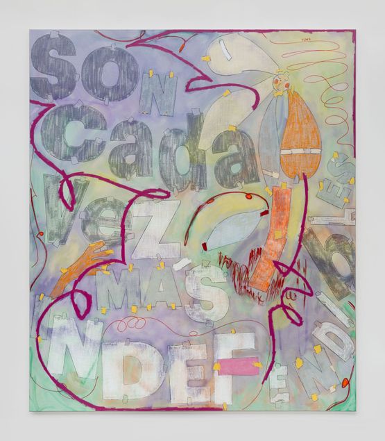 Son cada vez mas indefendibles  Are increasingly more indefensible by Nadia Hernandez contemporary artwork Painting