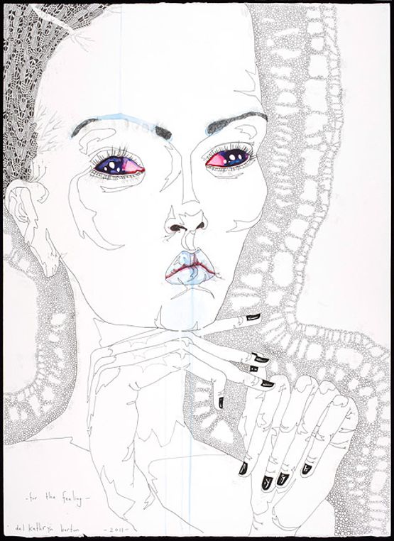 for the feeling 2 by Del Kathryn Barton contemporary artwork Works on Paper