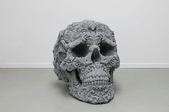 Calavera by Hans Op De Beeck contemporary artwork Sculpture