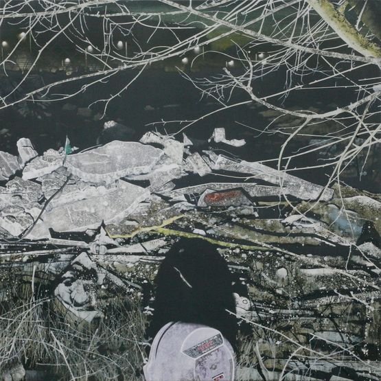 Climb Up by An Gyungsu contemporary artwork Painting