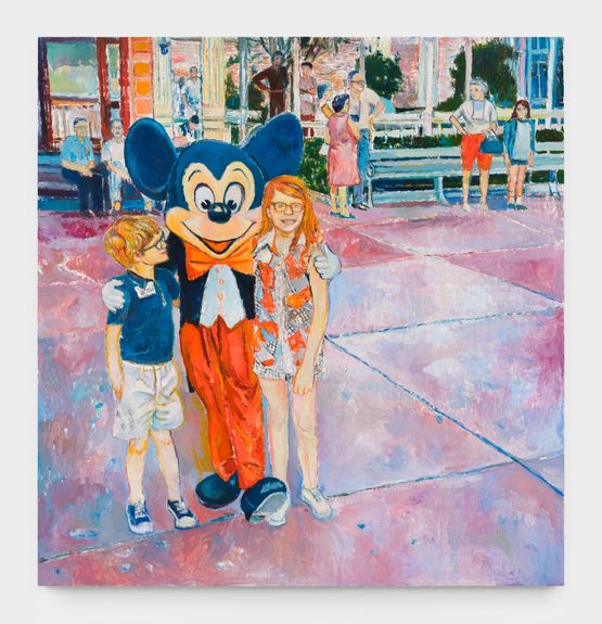 Mickey My Sister and Me by Keith Mayerson contemporary artwork Painting