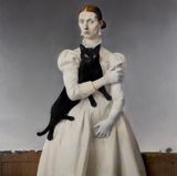 Her Dark Familiar by Von Wolfe contemporary artwork painting