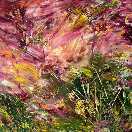 Blush of first light by Sylvia Ong contemporary artwork Painting