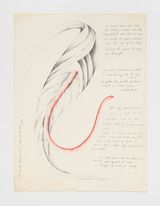 The Bird of Paradise by Faith Wilding contemporary artwork drawing works on paper