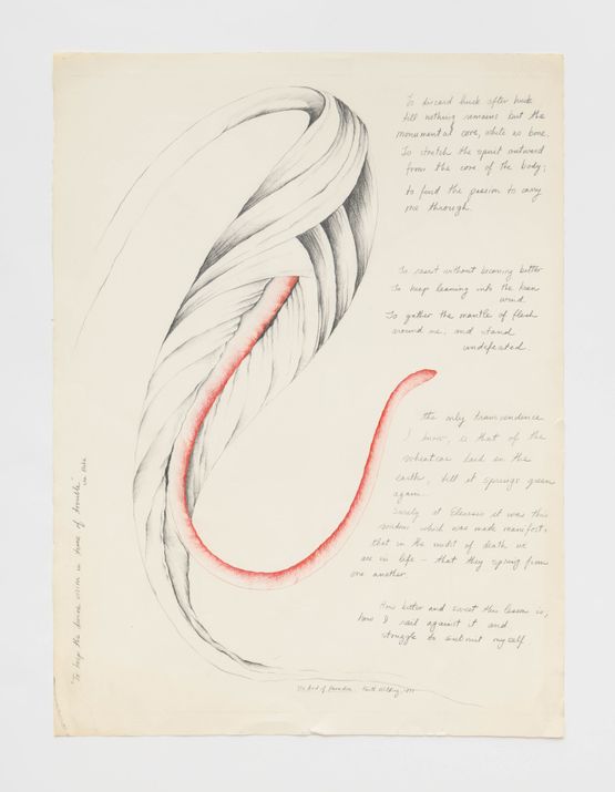 The Bird of Paradise by Faith Wilding contemporary artwork Works on Paper