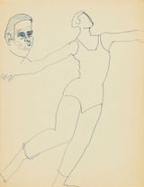 Untitled Dancer by Milton Avery contemporary artwork works on paper