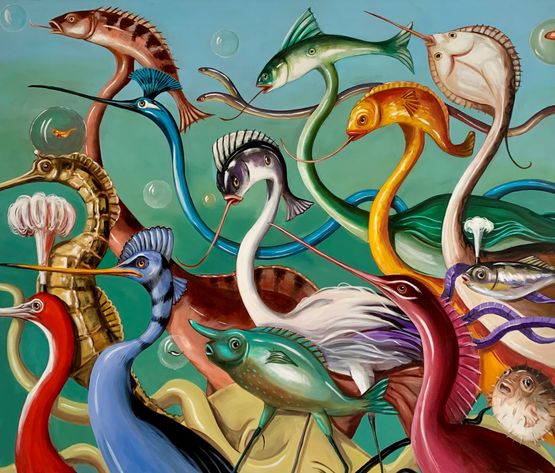Advance Party by Joanna Braithwaite contemporary artwork Painting