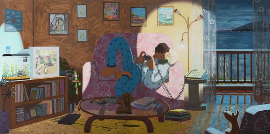 I Miss My Pre-Internet Brain by Imon Boy contemporary artwork Painting
