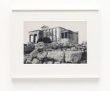 Erechtheion. Western facade. Sacred olive karyatids and old temple of Athena Polias in foreground by James Welling contemporary artwork photography