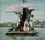A Raft of Lonely Brides by Yu. N. Popkov contemporary artwork painting
