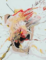 Del corazon del hombre by Jose Castiella contemporary artwork painting works on paper