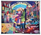 In its Familiarity Golden by Grayson Perry contemporary artwork mixed media textile