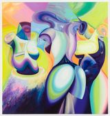 Sisters 3 by Ce Jian contemporary artwork drawing painting works on paper