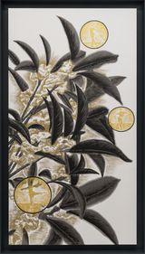 Waxing and waning of the augustness ll-A01-Osmanthus fragrans part of Mother Trilogy by Dai Chenlian contemporary artwork works on paper