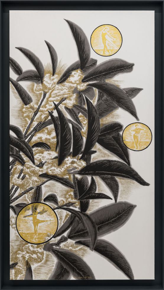 Waxing and waning of the augustness ll-A01-Osmanthus fragrans part of Mother Trilogy by Dai Chenlian contemporary artwork Works on Paper