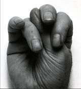 Self-Portrait Front Hand Thumb up Middle by John Coplans contemporary artwork photography
