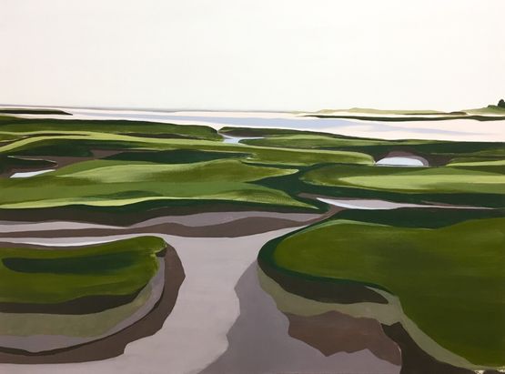 FiniteInfinite Grays Beach Yarmouth MA by Tiffanie Ting contemporary artwork Painting
