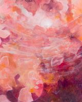 Dusk upon the flowers by AIO contemporary artwork painting