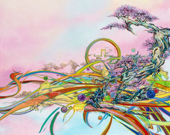 Divine Tree by You Jin contemporary artwork Painting