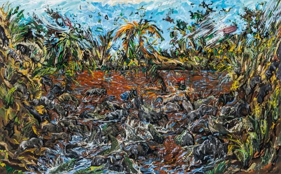 Horn and Brush by Bae Yoon Hwan contemporary artwork Painting