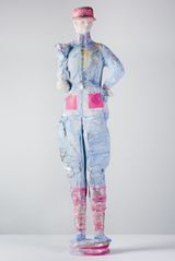 Pierre Fresnay blue by Linda Marrinon contemporary artwork sculpture
