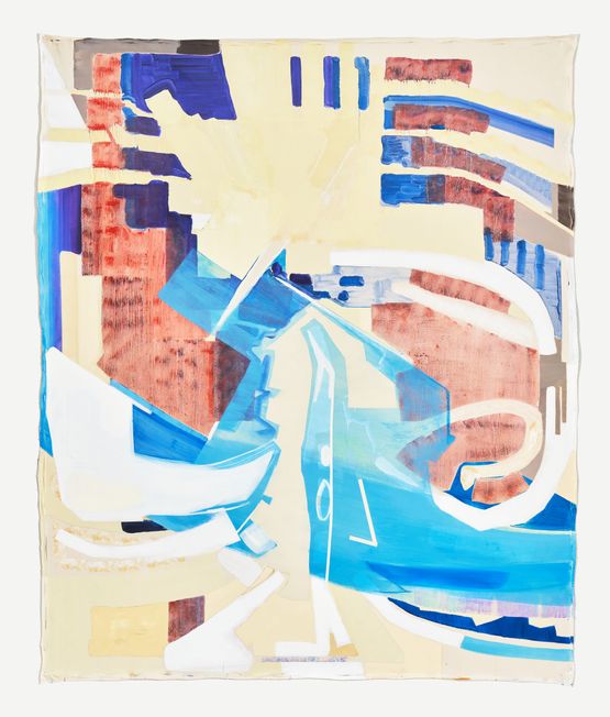 The face of flipping torso by Seeun Kim contemporary artwork Painting