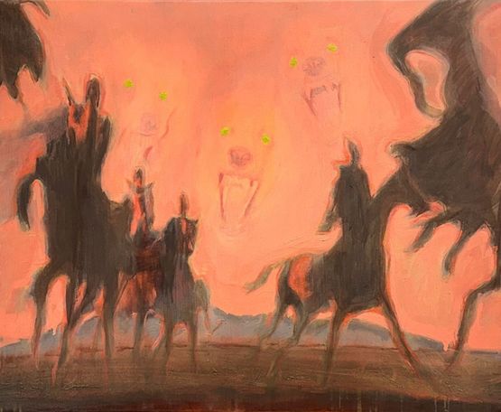 Cerberus by Jose Vivero contemporary artwork Painting