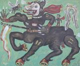 The Flags Carrier by Heri Dono contemporary artwork painting