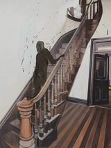 Shit Mom Ascending a Staircase by Tala Madani contemporary artwork painting