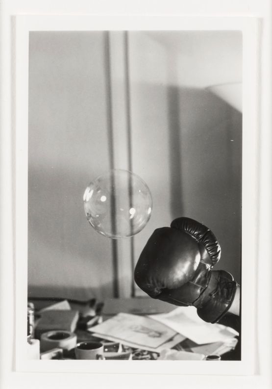 Untitled Boxing Glove and Bubble 1 by Rose Finn-Kelcey contemporary artwork Photography