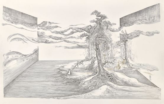 Space Tree by Lin Guocheng contemporary artwork Painting
