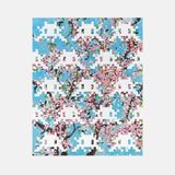 Invaded Blossom by Damien Hirst And Invader contemporary artwork print