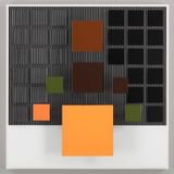 Naranja inferior by Jesus Rafael Soto contemporary artwork sculpture