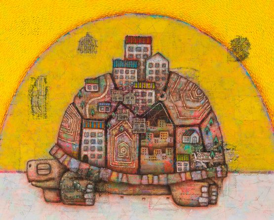 Capital of the age by Yuji Kanamaru contemporary artwork Painting